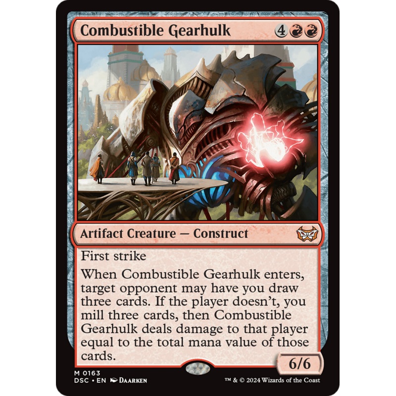 Combustible Gearhulk [Duskmourn: House of Horror Commander]