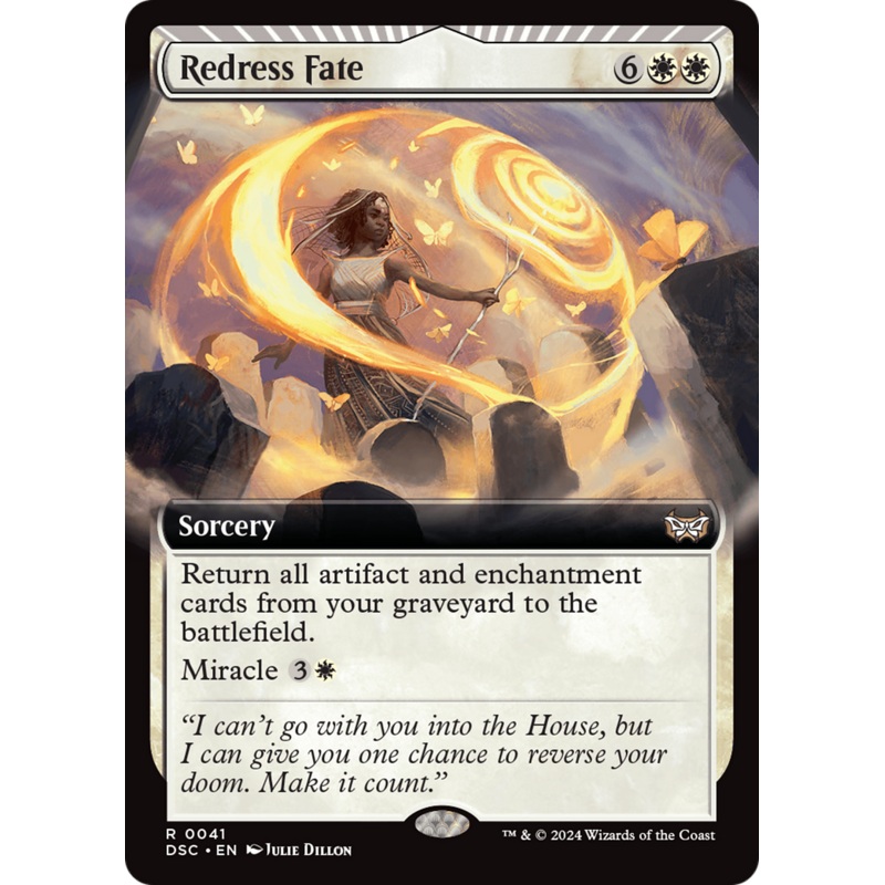 Redress Fate (Extended Art) [Duskmourn: House of Horror Commander]