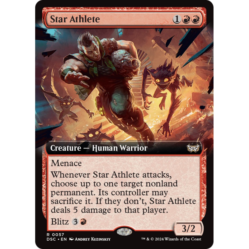 Star Athlete (Extended Art) [Duskmourn: House of Horror Commander]
