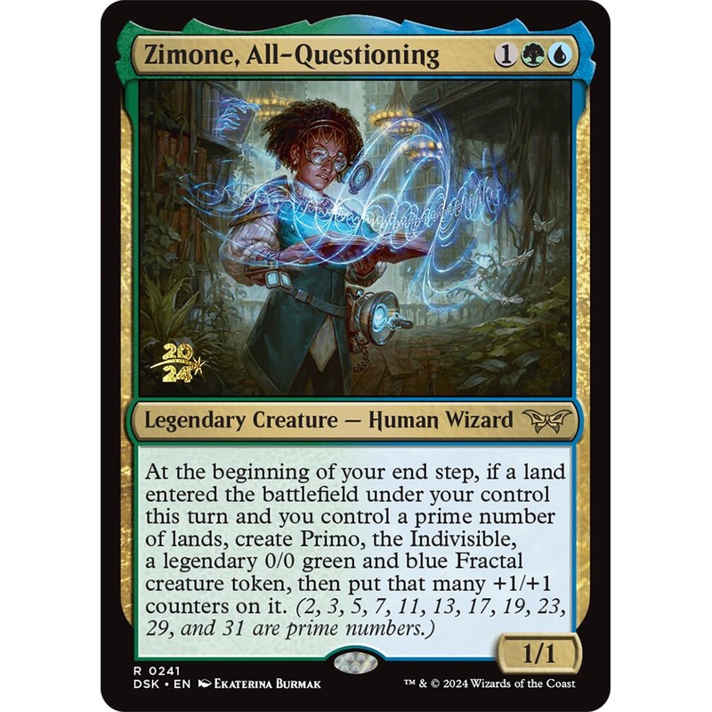 Zimone, All-Questioning [Duskmourn: House of Horror Prerelease Promos]