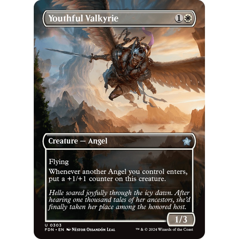 Youthful Valkyrie (Borderless) [Foundations]