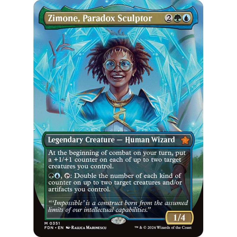 Zimone, Paradox Sculptor (Borderless) [Foundations]