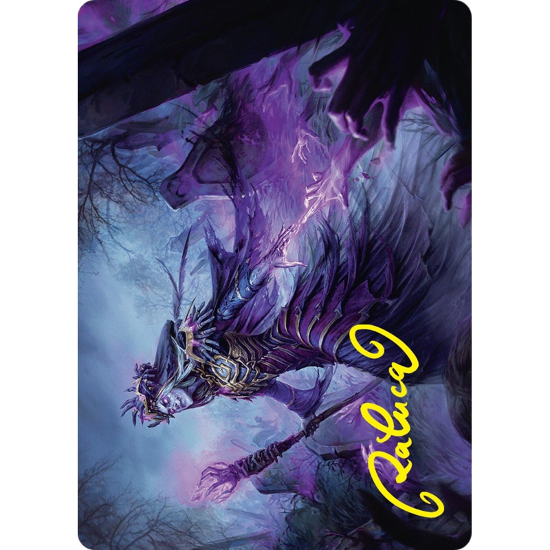 Zul Ashur, Lich Lord Art Card (10/54) (Gold-Stamped Signature) [Foundations Art Series]