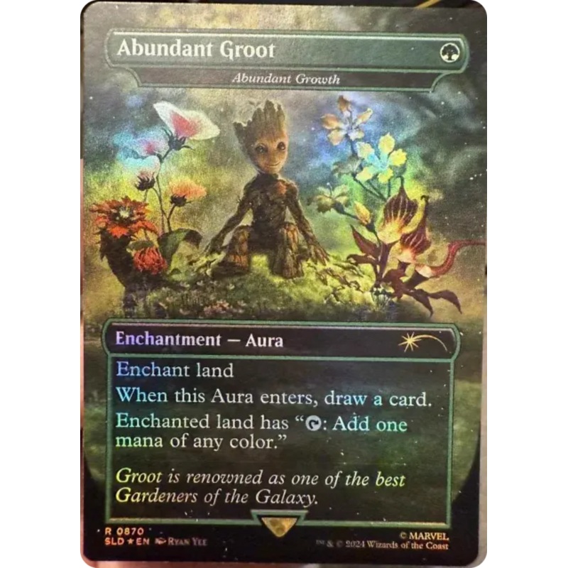 Abundant Groot - Abundant Growth (Rainbow Foil) [Secret Lair Drop Series]