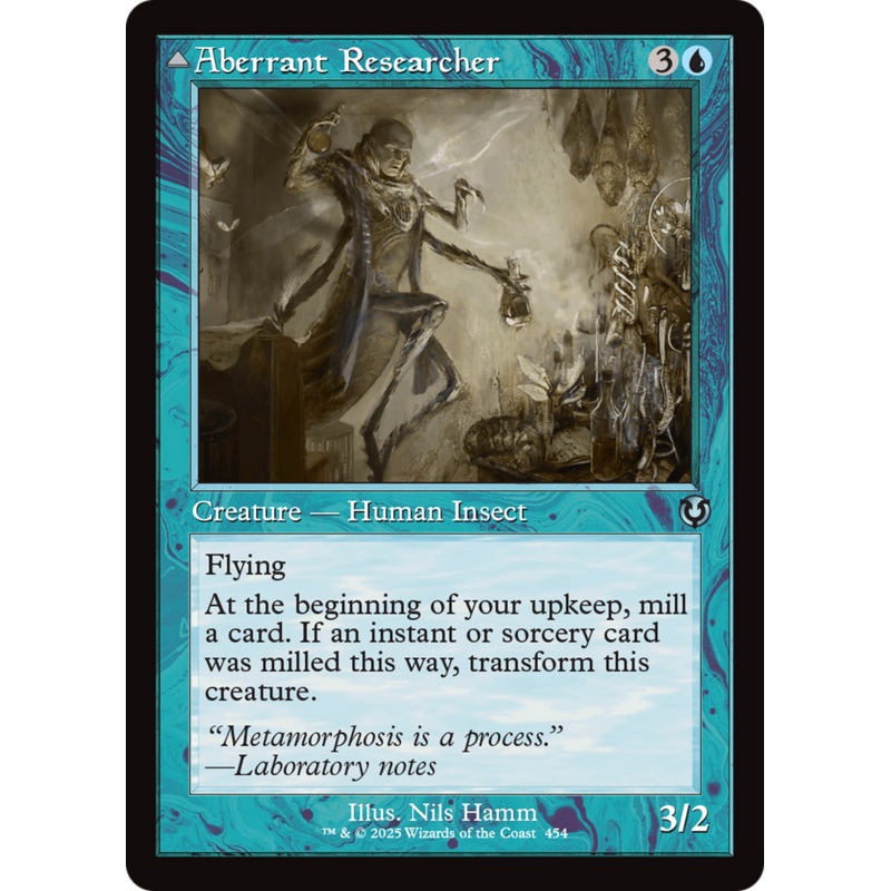 Aberrant Researcher // Perfected Form (Retro Frame) [Innistrad Remastered]