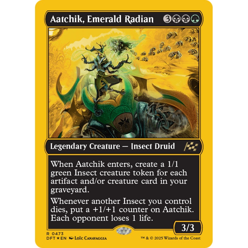 Aatchik, Emerald Radian (First-Place Foil) [Aetherdrift]