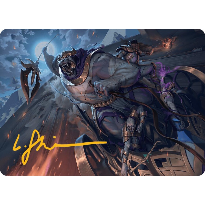 Zahur, Glory's Past Art Card (Gold-Stamped Signature) [Aetherdrift Art Series]