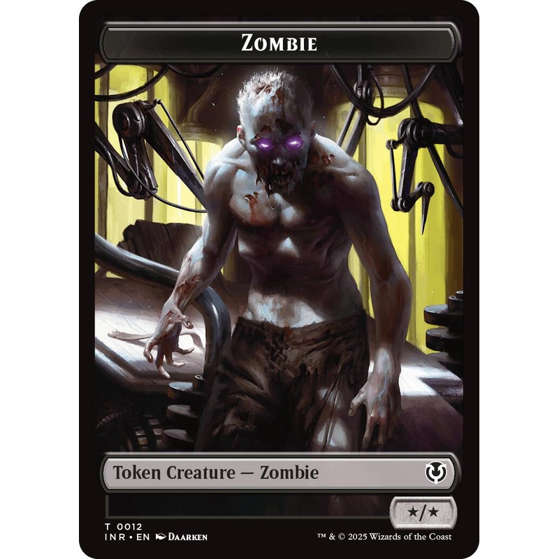 Zombie (0011) // Zombie (0012) Double-Sided Token [Innistrad Remastered Tokens]