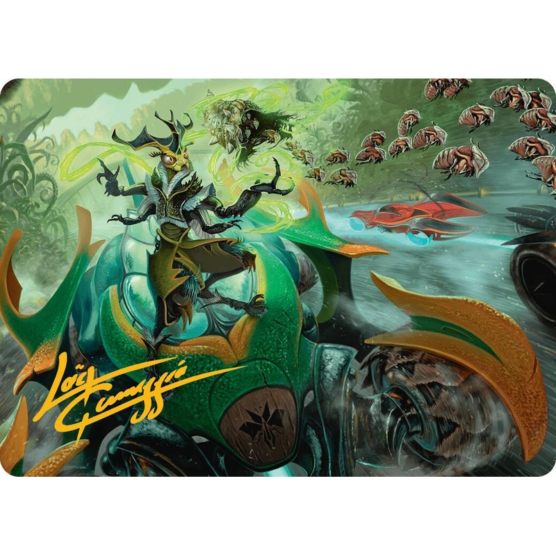 Aatchik, Emerald Radian Art Card (15/54) (Gold-Stamped Signature) [Aetherdrift Art Series]