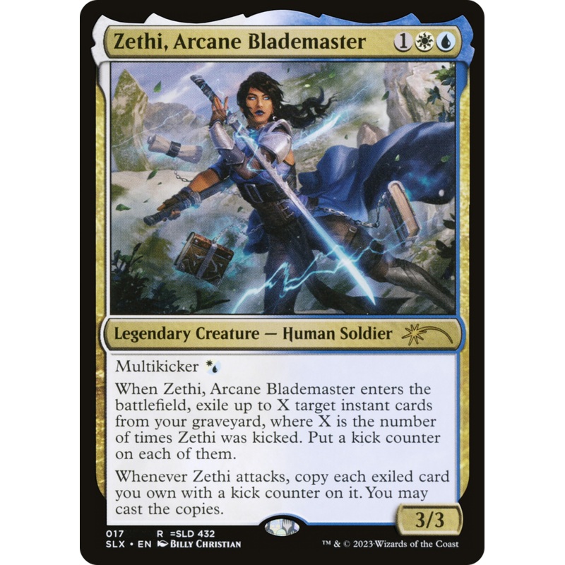 Zethi, Arcane Blademaster [Secret Lair: Universes Within]