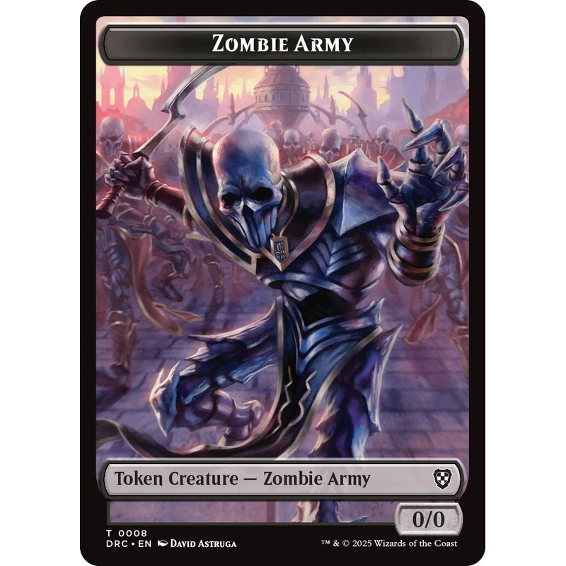 Zombie Army // Shapeshifter Double-Sided Token [Aetherdrift Tokens]