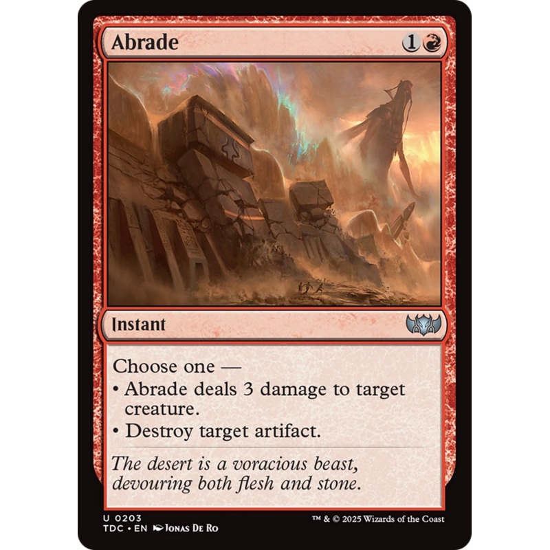 Abrade [Tarkir: Dragonstorm Commander]