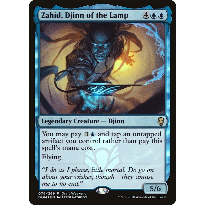 Zahid, Djinn of the Lamp (Draft Weekend) [Dominaria Promos]
