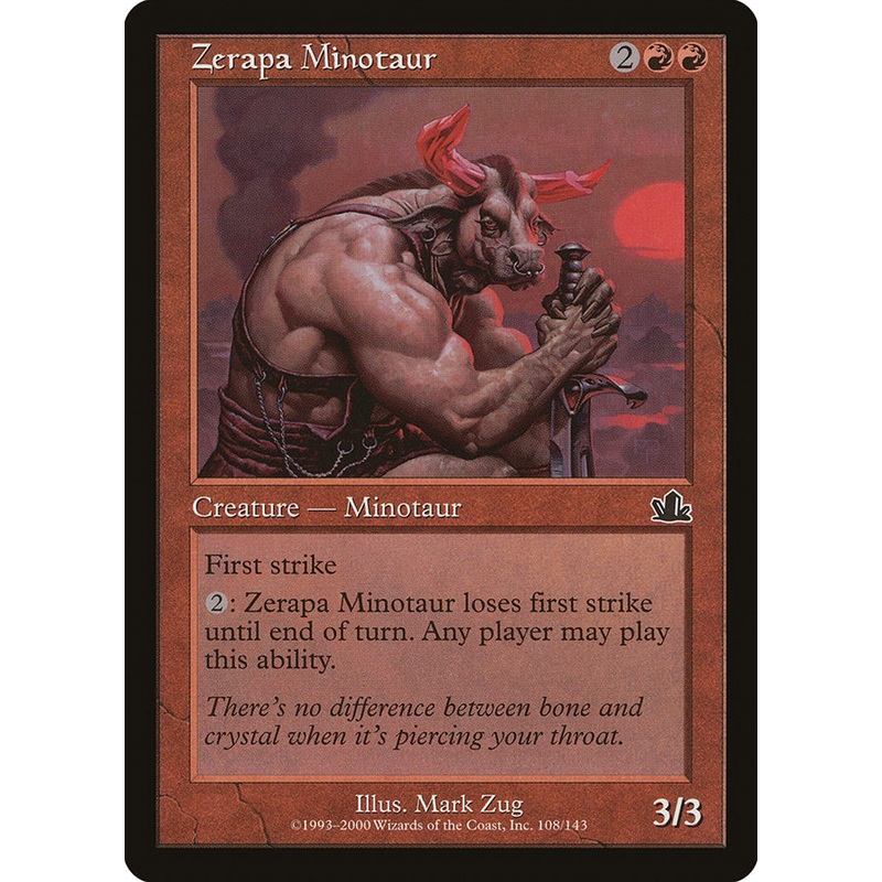 Zerapa Minotaur [Prophecy]