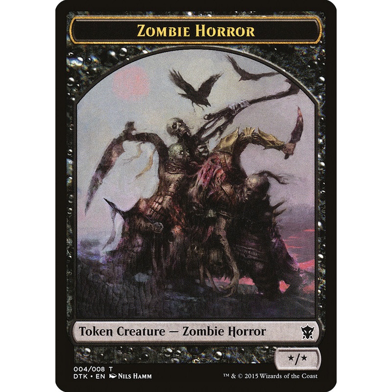 Zombie Horror Token [Dragons of Tarkir Tokens]