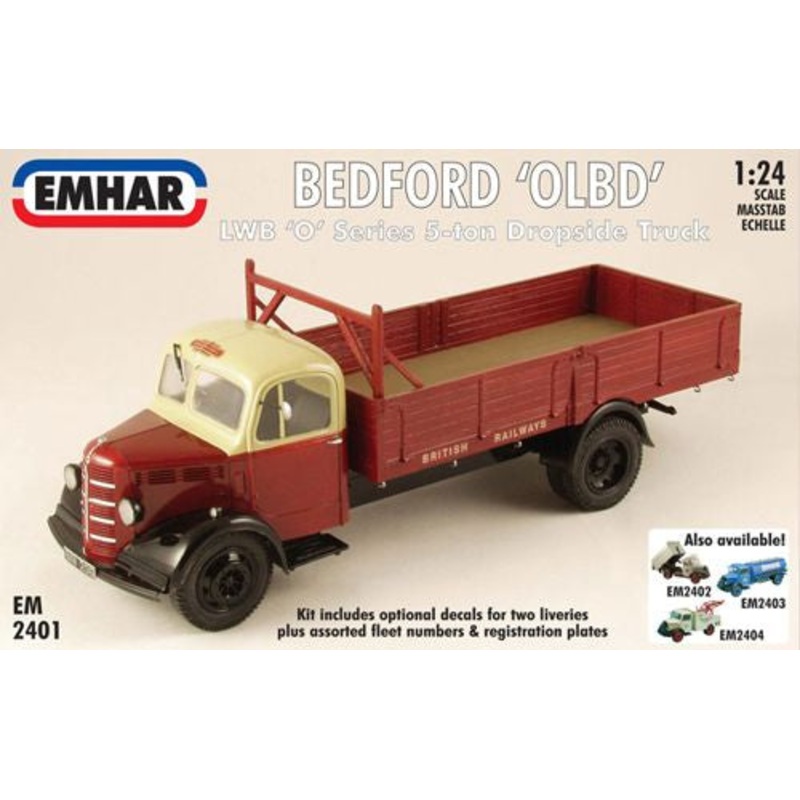 Emhar EM2401 1:24 Bedford 'O' Series Long Wheel Base Dropside Truck/Flatbed