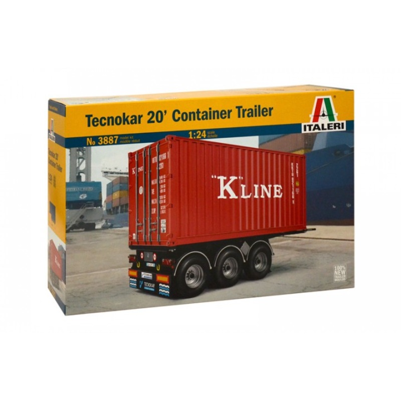 Italeri 3887 1:24 Tecnokar 20' Container Trailer