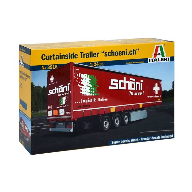 Italeri 3918 1:24 Curtainside Trailer "Schoeni.ch"
