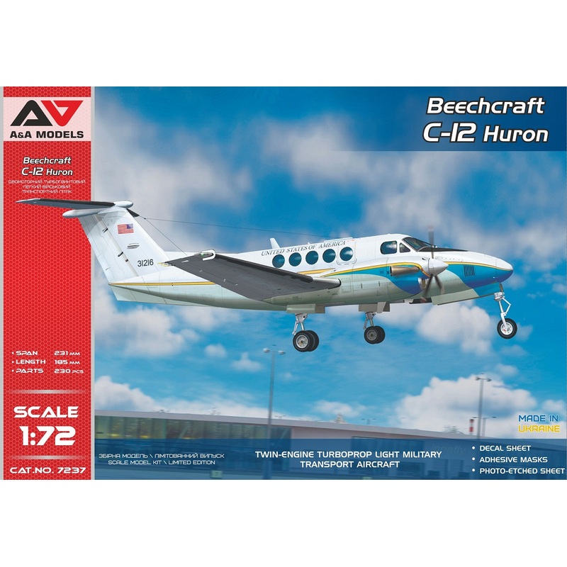 A & A Models 7237 1:72 Beechcraft C-12 Huron