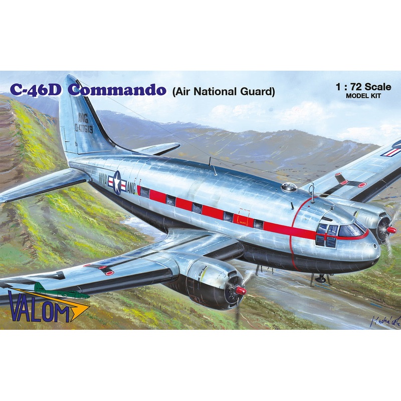 Valom 72154 1:72 Curtiss C-46D 'Air National Guard' with resin engine parts