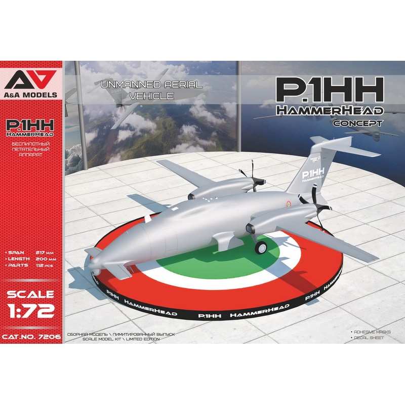 A & A Models 7206 1:72 P1.HH Hammerhead (Concept) UAV