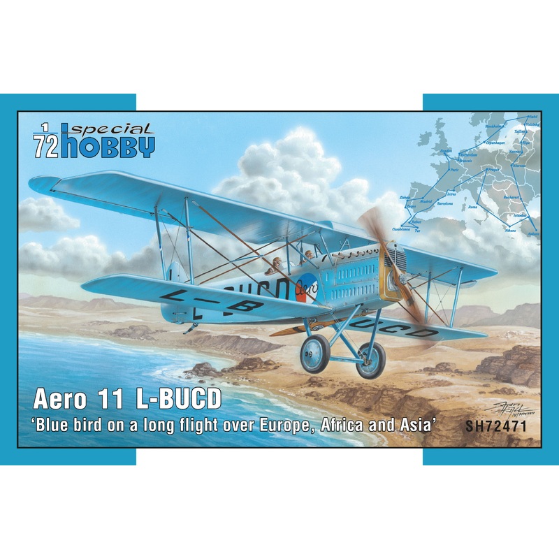 Special Hobby SH72471 1:72Aero 11 L-BUCD "Blue Bird on a Long Flight over Europe, Africa & Asia"