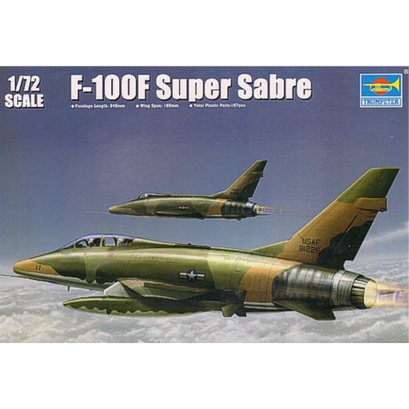 Trumpeter 01650 1:72 North-American F-100F Super Sabre