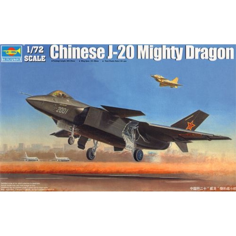 Trumpeter 01663 1:72 Chengdu J-20 Chinese Mighty Dragon Fighter