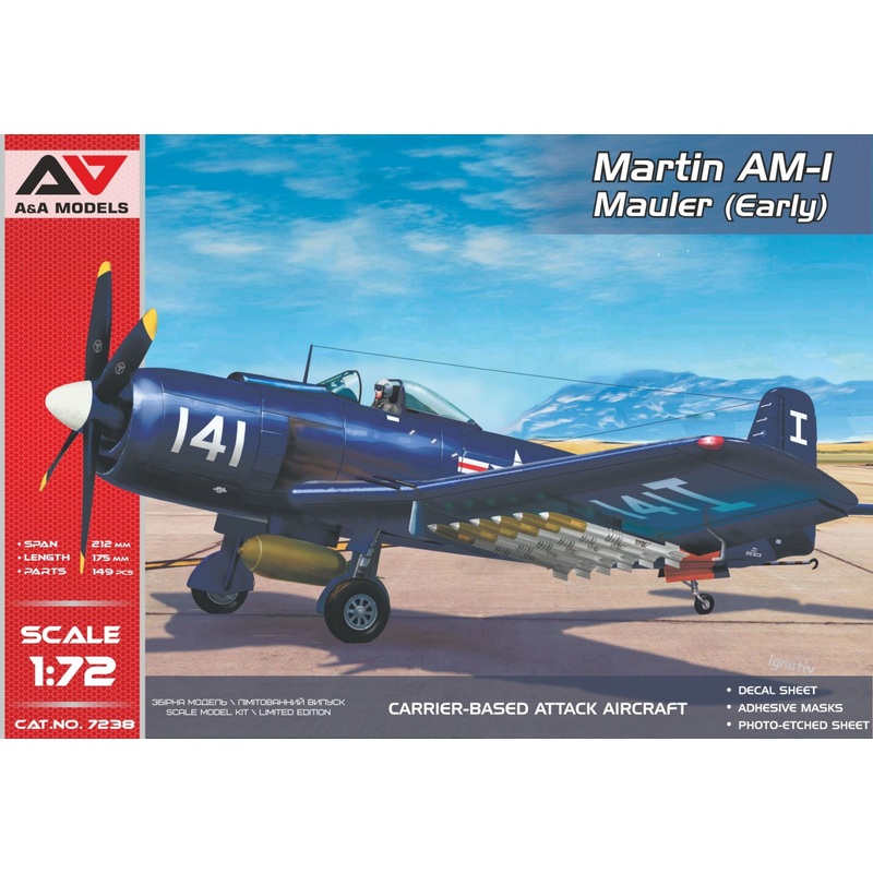 A & A Models 7238 1:72 Martin AM-1 Mauler (Early version)