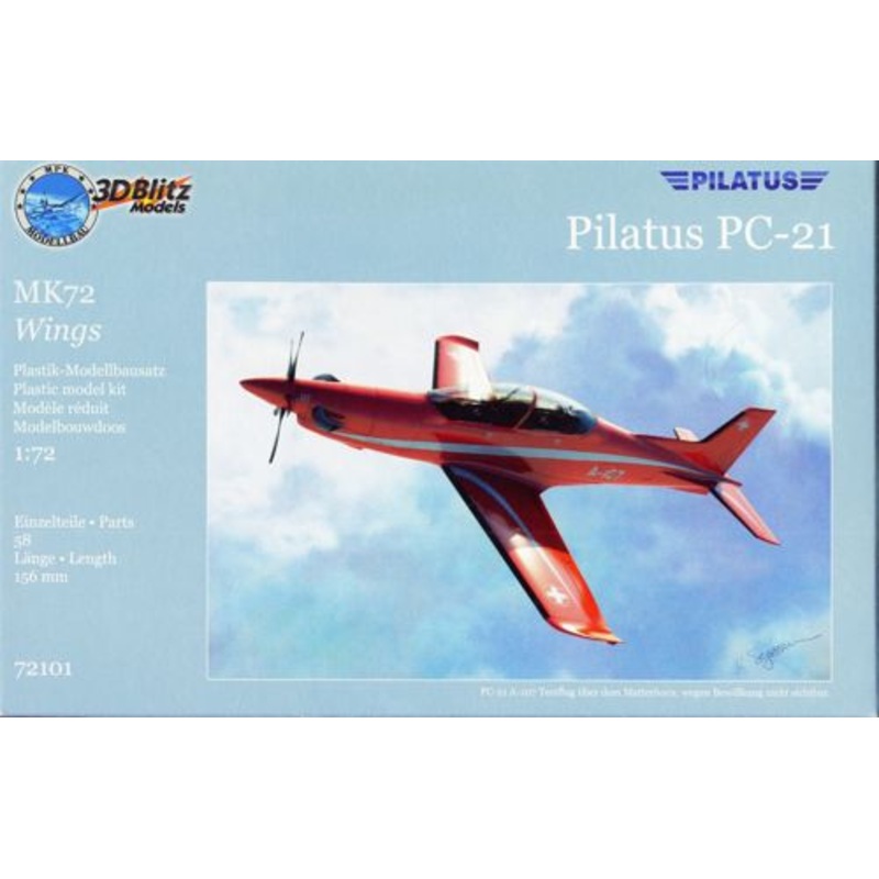3D Blitz 3DB72101 1:72 Pilatus PC-21