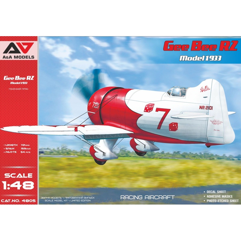 A & A Models 4805 1:48 Gee Bee R2 (1933 Version)