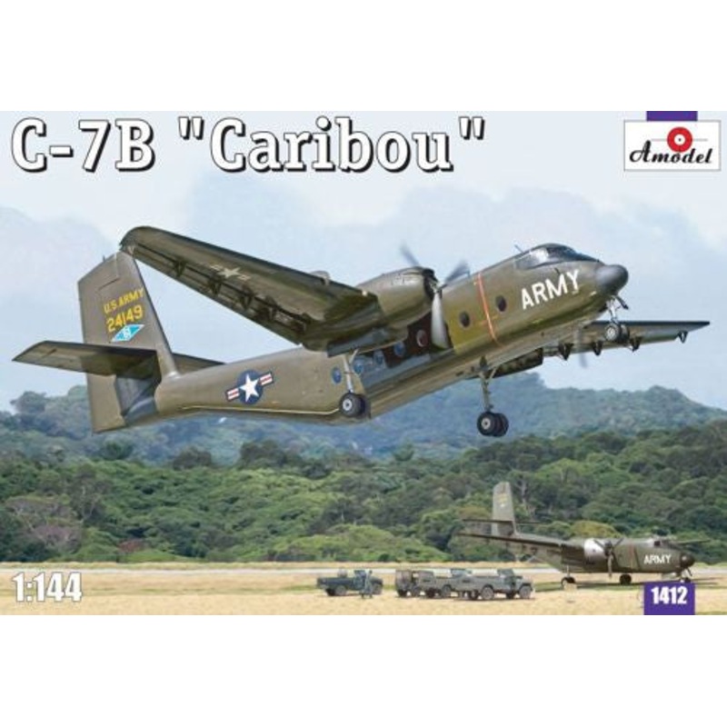 A-Model 1412 1:144 de Havilland Canada C-7B Caribou (Military Version)