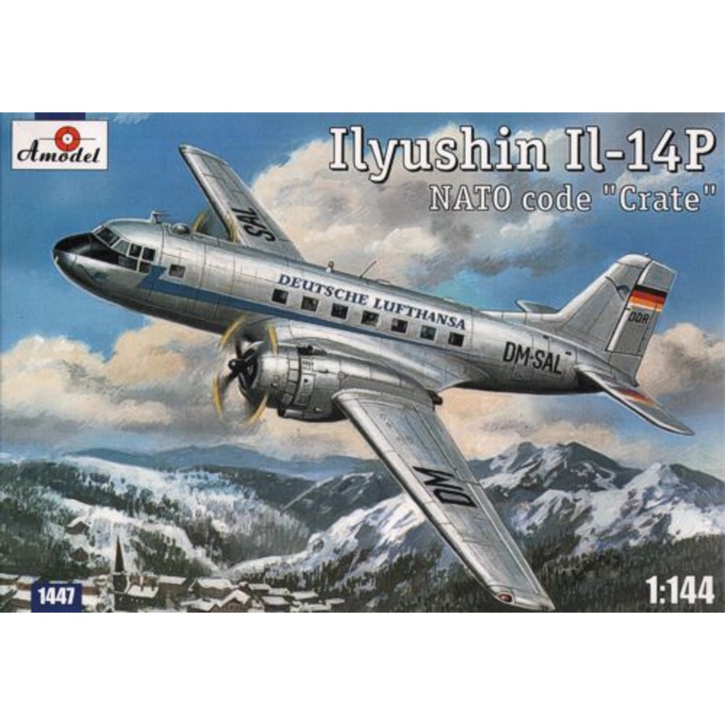 A-Model 1447 1:144 Ilyushin Il-14P 'Crate' Lufthansa