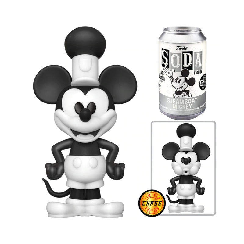 Vinyl SODA: Steamboat Willie- Mickey w/Chase (IE)
