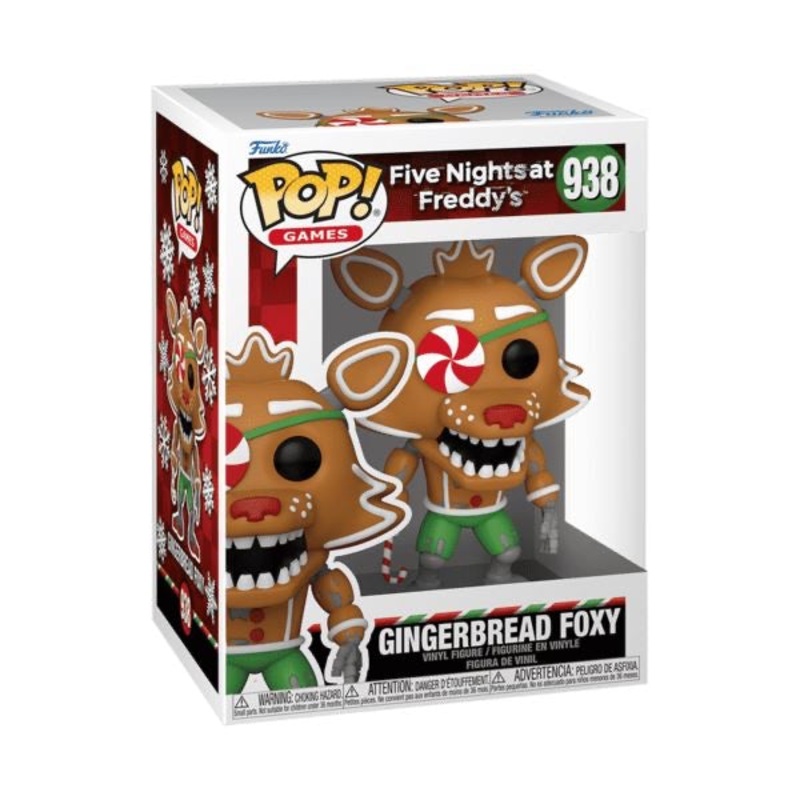 Funko Pop! Five Nights at Freddys (FNAF) Gingerbread Foxy 938 + Free Protector