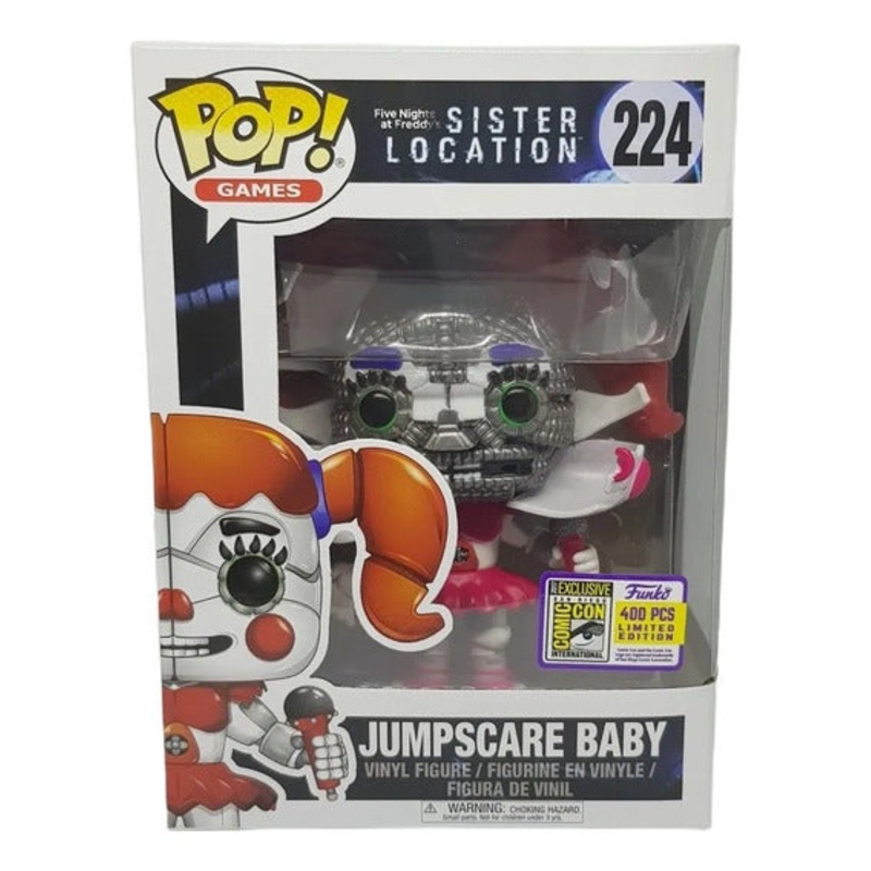 Funko Pop! Five Nights at Freddys Sister Location Jumpscare Baby 400 Pcs Limited Edition 2017 Exclusive San Diego Comic Con + Free Protector