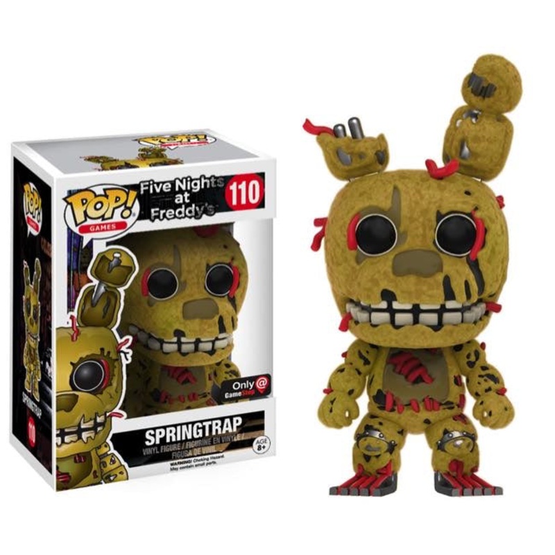 Funko Pop! Five Nights at Freddys Springtrap 110 GameStop Exclusive + Free Protector