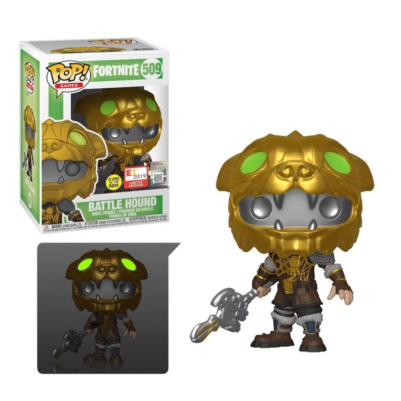 Funko Pop! Fortnite Battle Hound 509 Glows in the Dark E3 2019 Limited Edition + Free Protector