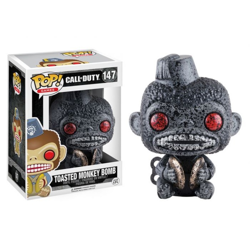 Funko POP! Games: Call of Duty - Toasted Monkey Bomb (Burnt) 147 EB Exclusive (VAULTED) + PROTECTOR!