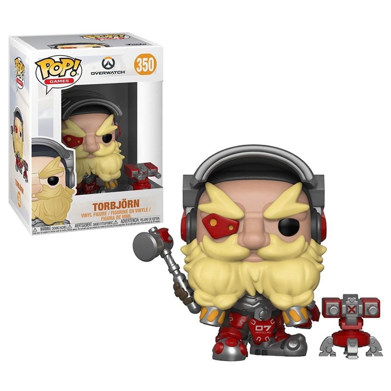 Funko POP! Overwatch - TORBJRN #350 (VAULTED) + PROTECTOR!