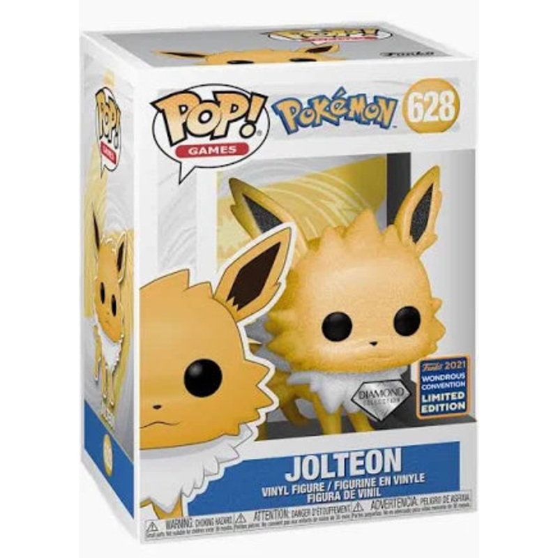 POP! GAMES Funko PoP Jolteon Diamond 2021 Wondrous LE (Shared) Exclusive 628 + Protector