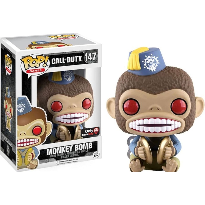 Funko Pop! Call of Duty - Monkey Bomb 147 GameStop Exclusive + Free Protector (VAULTED)