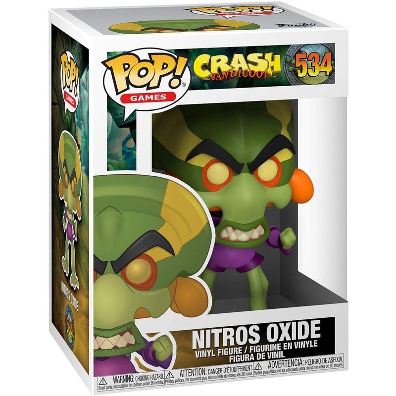 Funko Pop! Crash Bandicoot - Nitros Oxide 534 (VAULTED) (slight box ware) + Free Protector