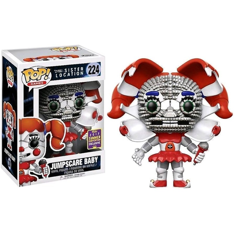 Funko Pop! Five Nights at Freddys Sister Location FNAF Jumpscare Baby 224 Funko 2017 Summer Convention Exclusive (VAULTED) + Free Protector