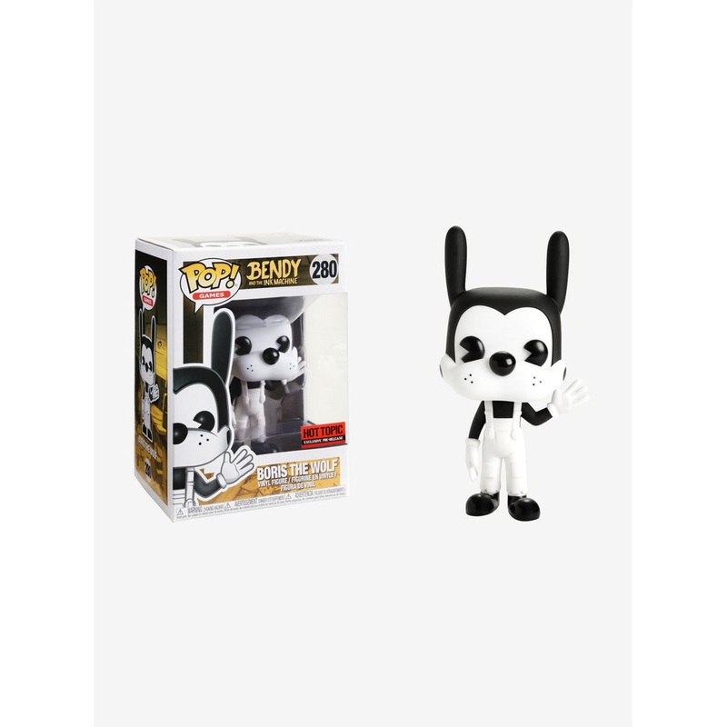 Funko POP! Games: Bendy and the Ink Machine #280 - Boris the Wolf Hot Topic Pre-Release Exclusive (box ware) + Protector