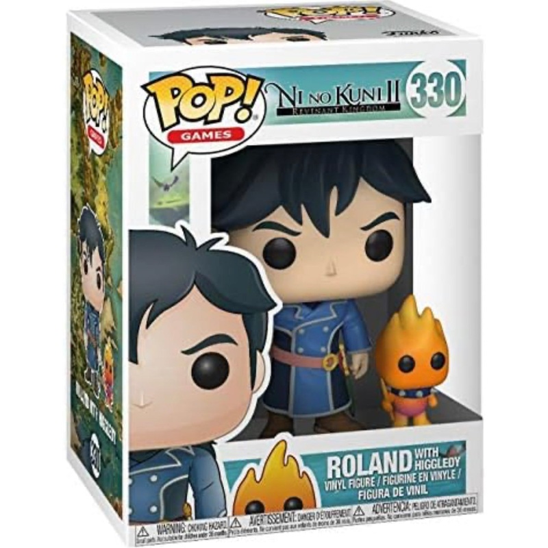 Funko Pop! Ni No Kuni II Revenant Kingdom Roland with Higgledy 330 + Free Protector (VAULTED)