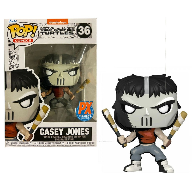Funko Pop! Nickelodeon Teenage Mutant Ninja Turtles - Casey Jones 36 PX Previews Exclusive + Free Protector