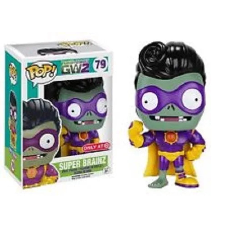 Funko Pop! Plants VS. Zombies GW2 Super Brainz 79 Target Exclusive (VAULTED) + Free Protector