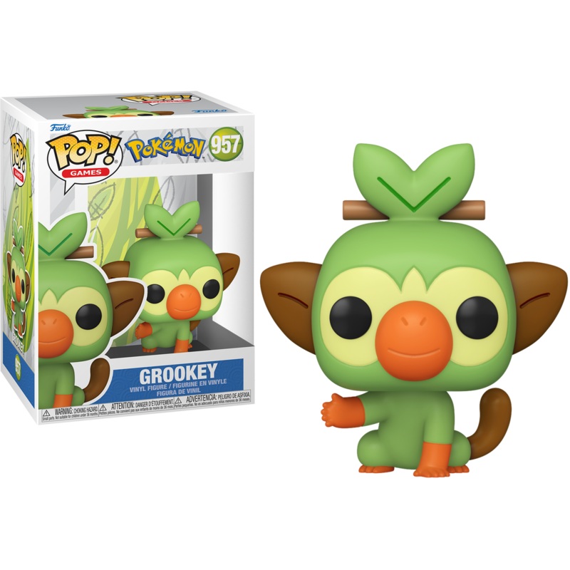 Funko Pop! Pokmon Grookey #957 + PoP Protector