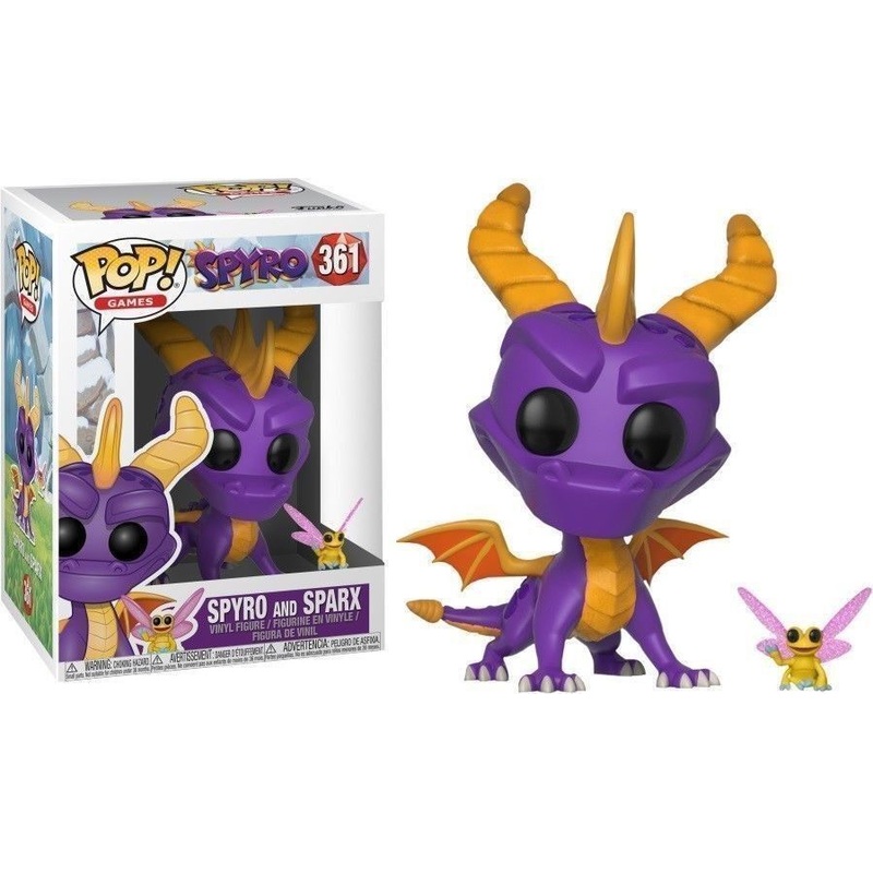 Funko Pop! Spyro the Dragon and Sparx 361 (VAULTED) + Free Protector